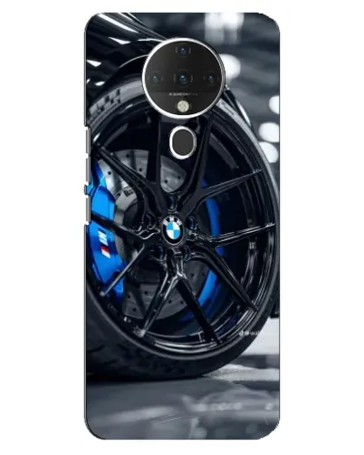 Чехол для TECNO Spark 6 с картинкой «Колесо BMW вблизи»