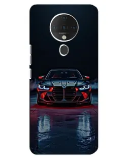 Чехол для TECNO Spark 6 с картинкой «BMW на мокрой дороге»