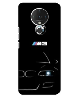 Чехол для TECNO Spark 6 с картинкой «Минималистичный принт BMW M3»