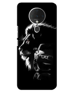 Чехол для TECNO Spark 6 с картинкой «BMW и лев»
