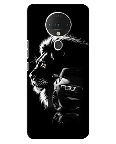 Чехол для TECNO Spark 6 с картинкой «BMW и лев»