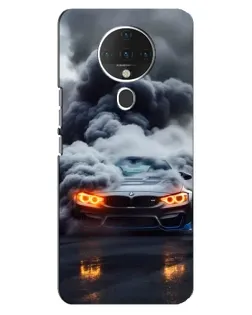 Чехол для TECNO Spark 6 с картинкой «BMW в дыму»