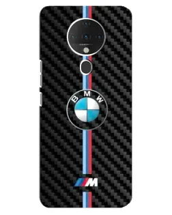 Чехол для TECNO Spark 6 с картинкой «Эмблема BMW и карбон»