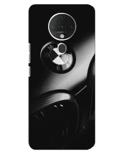 Чехол для TECNO Spark 6 с картинкой «Эмблема BMW — макро»