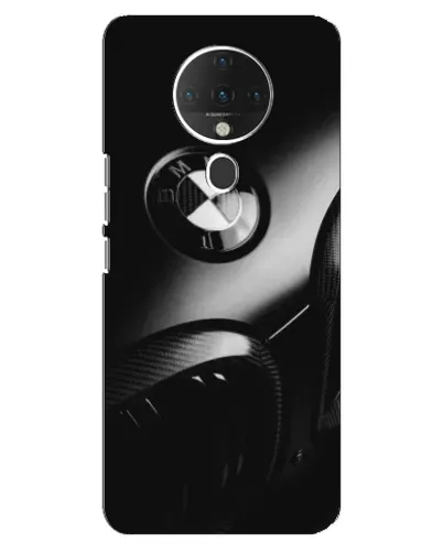 Чехол для TECNO Spark 6 с картинкой «Эмблема BMW — макро»