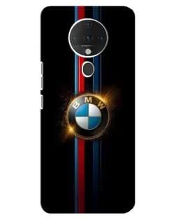 Чехол для TECNO Spark 6 с картинкой «BMW M-Power неон»