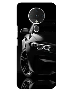 Чохол для TECNO Spark 6 з картинкою «Чорна BMW — профіль»