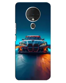 Чохол для TECNO Spark 6 з картинкою «BMW — вогні неону»