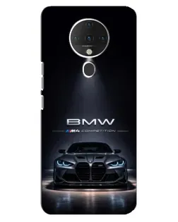 Чохол для TECNO Spark 6 з картинкою «BMW крізь нічне місто»