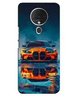 Чохол для TECNO Spark 6 з картинкою «BMW — золота емблема»