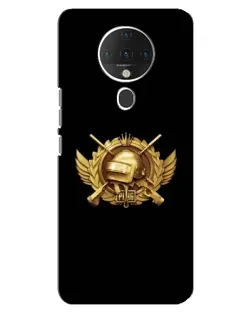 Чехол для TECNO Spark 6 с картинкой «PUBG — оранжевый градиент»