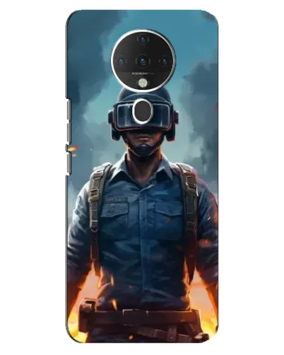 Чехол для TECNO Spark 6 с картинкой «PUBG — реалистичный герой»