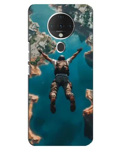 Чехол для TECNO Spark 6 с картинкой «PUBG — свободное падение»