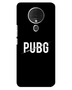 Чехол для TECNO Spark 6 с картинкой «PUBG — белый логотип»