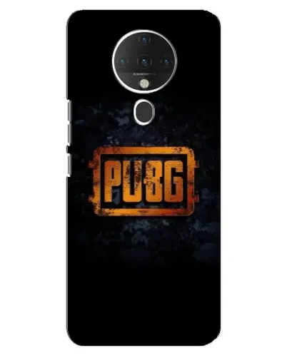 Чехол для TECNO Spark 6 с картинкой «PUBG — золотой логотип»