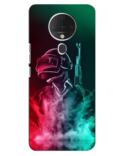 Чехол для TECNO Spark 6 с картинкой «PUBG — огненный воин»