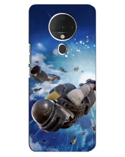 Чехол для TECNO Spark 6 с картинкой «Десант PUBG — прыжок»
