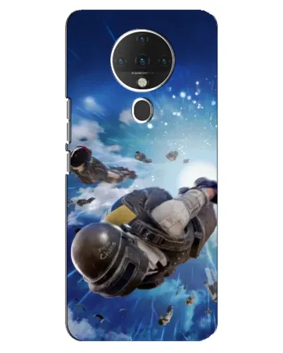 Чехол для TECNO Spark 6 с картинкой «Десант PUBG — прыжок»