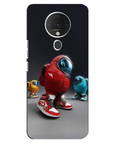 Чехол для TECNO Spark 6 с картинкой «Among Us — 3D стиль»