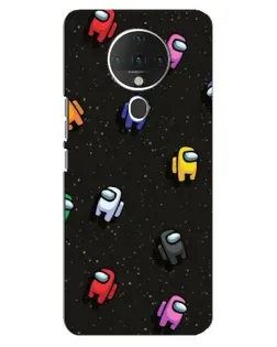 Чехол для TECNO Spark 6 с картинкой «Космический паттерн Among Us»