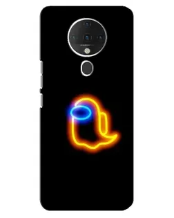 Чехол для TECNO Spark 6 с картинкой «Among Us неоновое сияние»