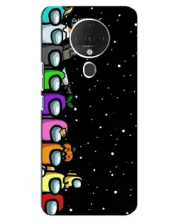 Чехол для TECNO Spark 6 с картинкой «Команда Among Us»
