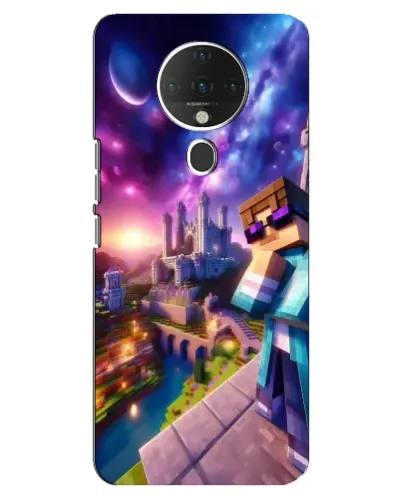 Чехол для TECNO Spark 6 с картинкой «Стив и космос»