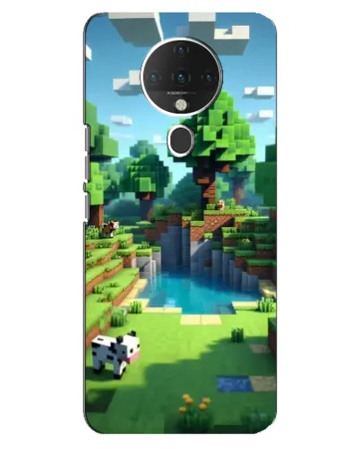 Чехол для TECNO Spark 6 с картинкой «Minecraft летний день»