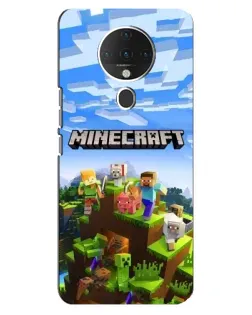 Чехол для TECNO Spark 6 с картинкой «Minecraft классический мир»