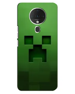 Чехол для TECNO Spark 6 с картинкой «Крипер микро-дизайн»