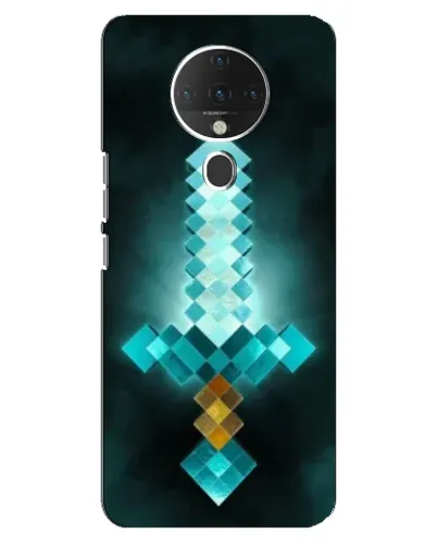 Чехол для TECNO Spark 6 с картинкой «Алмазный меч неон»