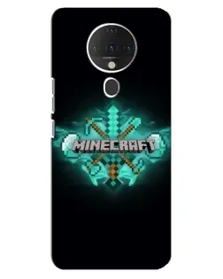 Чехол для TECNO Spark 6 с картинкой «Minecraft Diamond лого»
