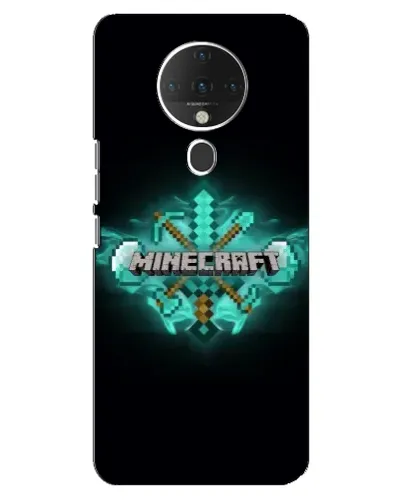 Чехол для TECNO Spark 6 с картинкой «Minecraft Diamond лого»
