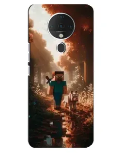 Чехол для TECNO Spark 6 с картинкой «Стив в лесу»
