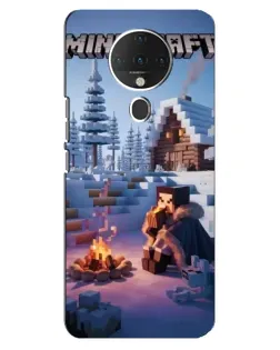 Чехол для TECNO Spark 6 с картинкой «Зимний Minecraft»