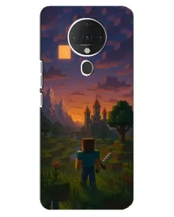 Чехол для TECNO Spark 6 с картинкой «Стив у башни»