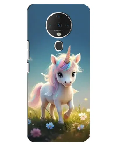 Чехол для TECNO Spark 6 с картинкой «Единорог на поляне»