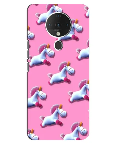 Чехол для TECNO Spark 6 с картинкой «Единороги на розовом»