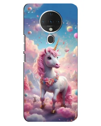 Чехол для TECNO Spark 6 с картинкой «Единорог среди облаков»