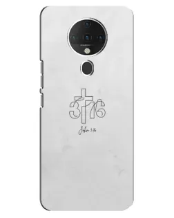 Чохол для TECNO Spark 6 з картинкою «Івана 3:16 Хрест»
