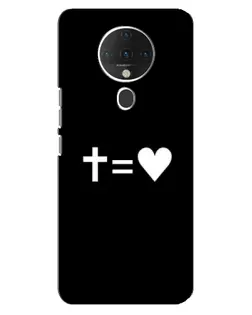 Чохол для TECNO Spark 6 з картинкою «Хрест та Серце»