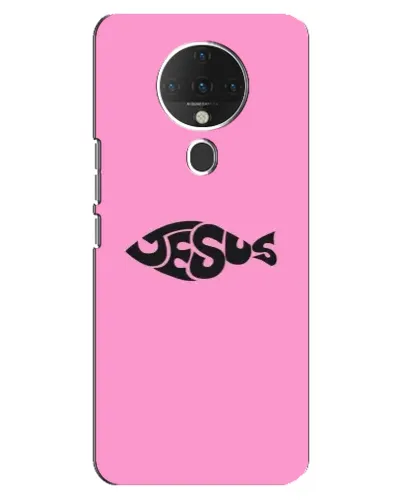 Чохол для TECNO Spark 6 з картинкою «Рожевий символ Jesus» Чохол для TECNO Spark 6 з картинкою «Рожевий символ Jesus»