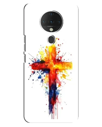Чохол для TECNO Spark 6 з картинкою «Акварельний хрест» Чохол для TECNO Spark 6 з картинкою «Акварельний хрест»