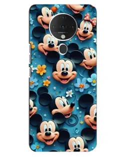Чехол для TECNO Spark 6 с картинкой «Паттерн Микки и Минни»