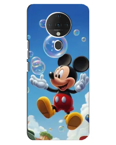 Чехол для TECNO Spark 6 с картинкой «Mickey и мыльные пузыри»