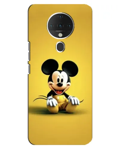 Чехол для TECNO Spark 6 с картинкой «Микки на желтом»
