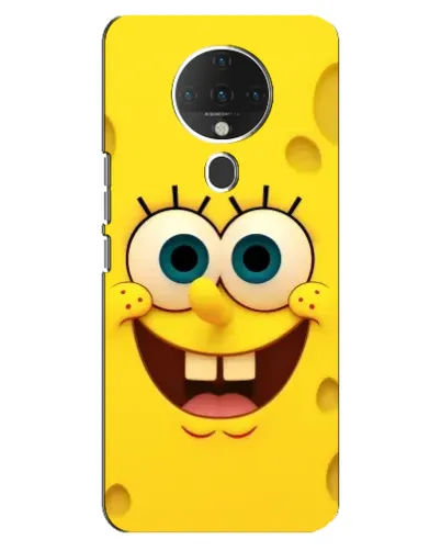 Чехол для TECNO Spark 6 с картинкой «Губка Боб улыбка»