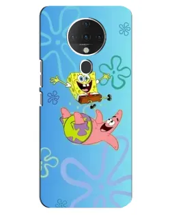Чехол для TECNO Spark 6 с картинкой «Спанч Боб и Патрик»
