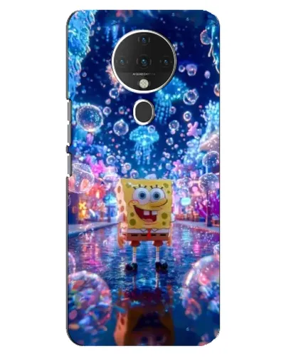 Чехол для TECNO Spark 6 с картинкой «Неоновый океан»