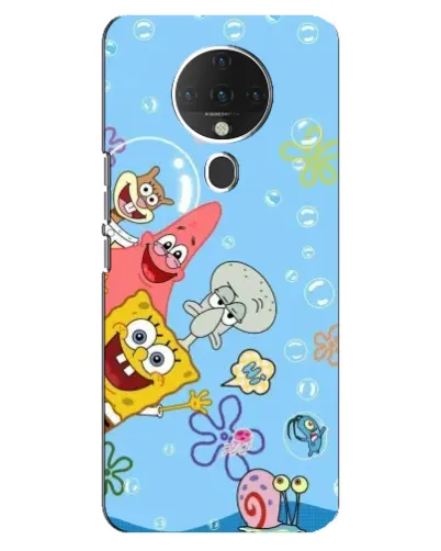 Чехол для TECNO Spark 6 с картинкой «Веселые пузырьки»
